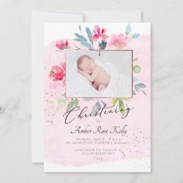 PixDezines Watercolor Gardeon Rose Feiern Einladung