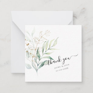 PixDezines Watercolor Grüne Eukalyptus Mitteilungskarte