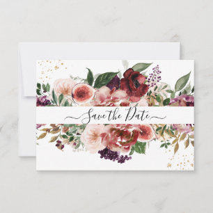 PixDezines Watercolor Marsala Roter Herbst Liebe G Save The Date