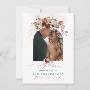 PixDezines Watercolor Marsala Roter Herbst Liebe G Save The Date