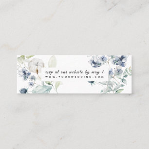 PixDezines Watercolor Winter Botanische UAWG Mini Visitenkarte