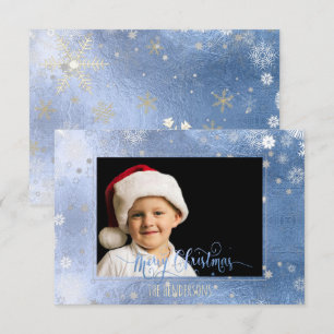 PixDezines Weihnachts-Feiertags Foto/ Kalligrafie Einladung