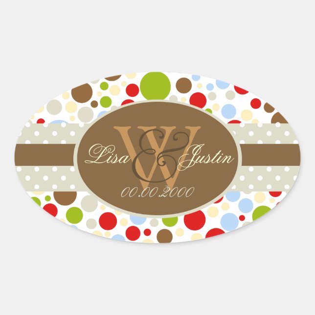 PIxDezines Weihnachtsschwimmende Punkte/DIY Farben Ovaler Aufkleber (Vorderseite)