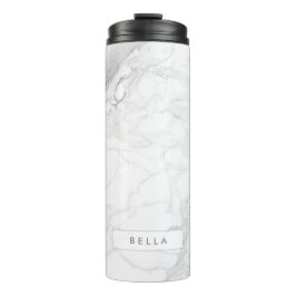 PixDezines WHITE MARBLE Thermosbecher