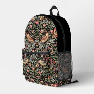 PixDezines William Morris Strawberry Thief Bedruckter Rucksack