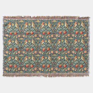 PixDezines William Morris Strawberry Thief Decke