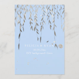 PixDezines Willow/Imitat Silver/DIY-Hintergrund Einladung