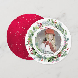 PixDezines Winterkranz Weihnachtsgrüße Einladung