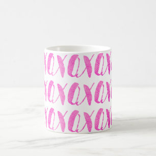 PixDezines xoxo/Pink/DIY Hintergrund Tasse