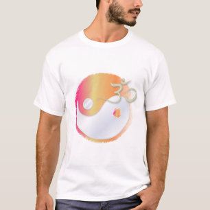 PixDezines Yin Yang T-Shirt, Om-Symbol T-Shirt