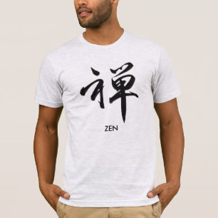 PixDezines Zen-Pinselstriche/Kanji T-Shirt