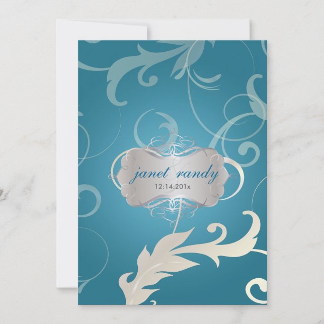 PixDezines Ziermörtel + Wirbel Einladung (Vorderseite)