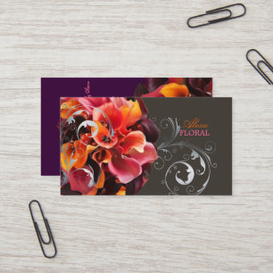 PixDezinesBridal-Bouquet, Floristen/Gaumenfarben Visitenkarte