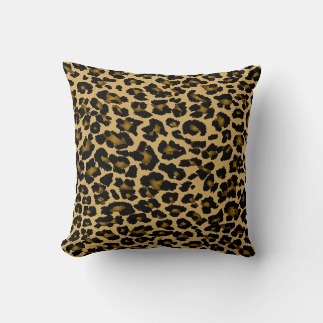 PixDezinesFarbtöne/Leopard Kissen (Vorderseite)