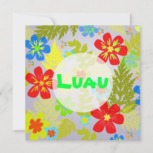 PixDezinesHayan-Dschungel/DIY-Hintergrundfarbe Einladung (Vorderseite)