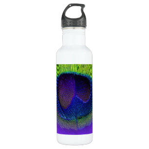 PixDezinesHintergrundfarbe/Pfauenauge Trinkflasche