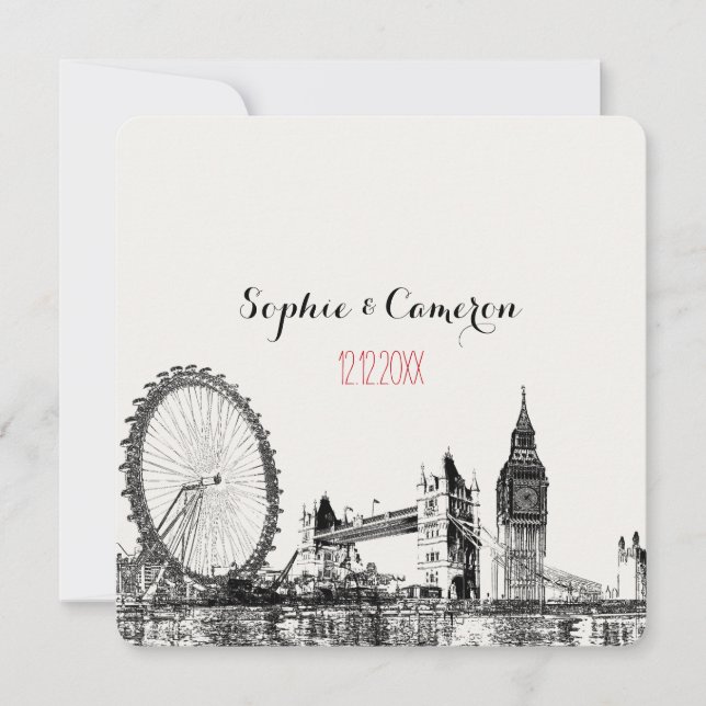 PixDezineslondon/DIY Hintergrundfarbe Einladung (Vorderseite)