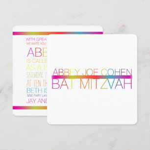 PixDezinesNeons/typografisch/bat mitzvah Einladung