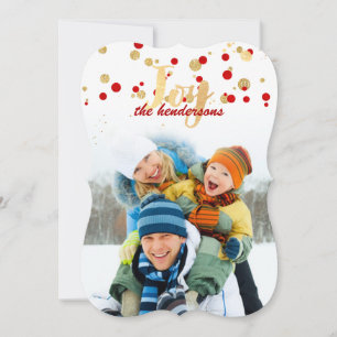 PixDezinesRot/Gold/Imitate Folie Konfetti/Urlaub Feiertagskarte