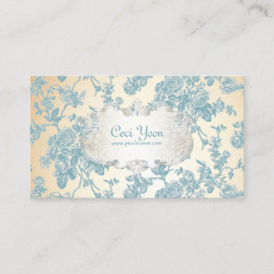 PixDezinves-Toile/blaue Rose/DIY-Hintergrund Visitenkarte