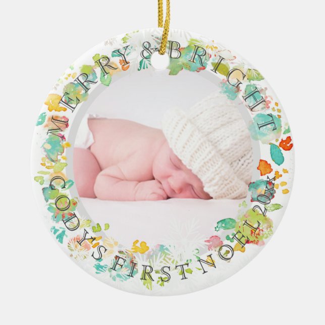 PixDezsopie' Gartenfarben Foto /DIY Rahmen Keramikornament (Vorne)