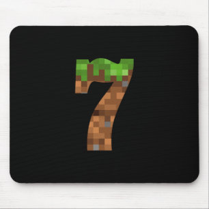 Pixel 7-jähriges Geburtstags Nummer Sieben 7 Jahre Mousepad
