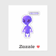 Pixel Alien Willkommen Gamer