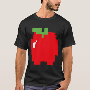 Pixel Apple 80er Retro Arcade Videospiel Halloween T-Shirt
