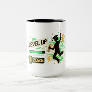 Pixel-Art-Abschluss 2026 Level Up Tasse