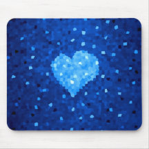 Pixel Art Blue Heart Retro Gamer Liebe