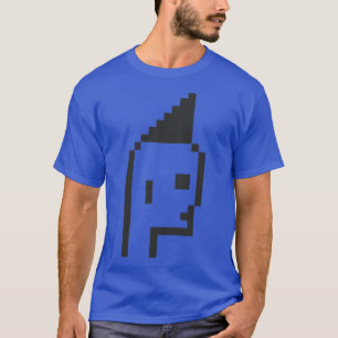 Pixel Art Cool Mohawk Black on White ToolCtypto NF T-Shirt