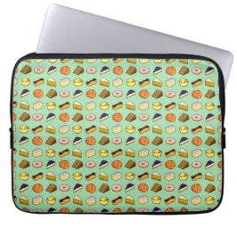 Pixel Art Delicious Cakes Pattiserie Muster Laptopschutzhülle