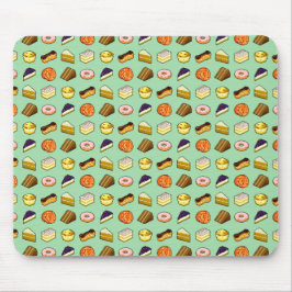 Pixel Art Delicious Cakes Pattiserie Muster Mousepad