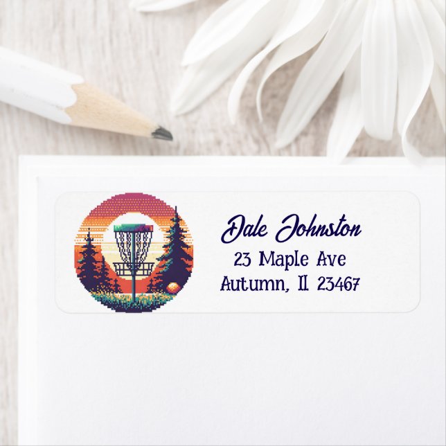 Pixel Art Disk Golf Personalisiert (Insitu)