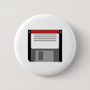 Pixel-art-Diskette Button