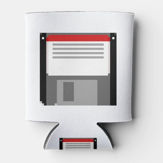 Pixel-art-Diskette Dosenkühler (Vorderseite)