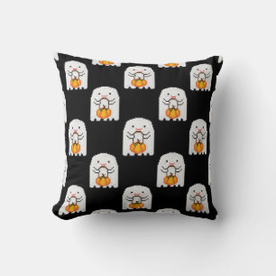 Pixel Art Ghost: Halloween-Muster Kissen