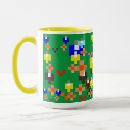 Pixel Art Impressionismus - Sommer Tassen