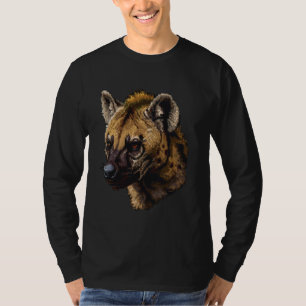 Pixel Art Lover - Hyena Vater Mama T-Shirt