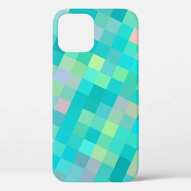 Pixel Art Multicolor Muster Case-Mate iPhone Hülle (Rückseite)