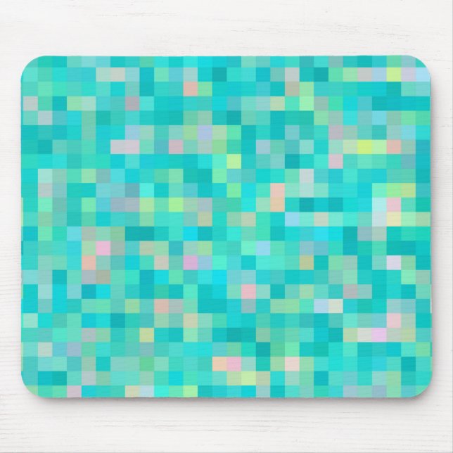 Pixel Art Multicolor Muster Mousepad (Vorne)