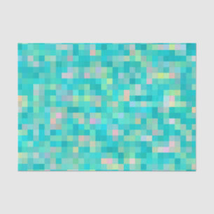 Pixel Art Multicolor Muster Seidenpapier