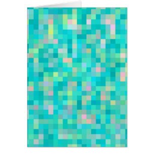 Pixel-Art-Muster in mehrfarbiger Ausführung