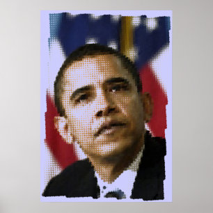 Pixel Art (Punkte), Barack Obama Poster