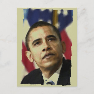 Pixel Art (Punkte), Barack Obama Postkarte