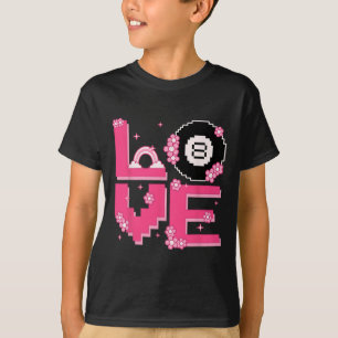 Pixel Art Retro 60er 70er Style Hippie Outfit Lieb T-Shirt