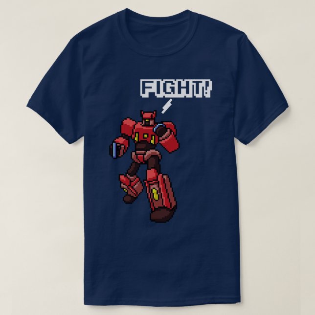 Pixel Art Robot T-Shirt (Design vorne)