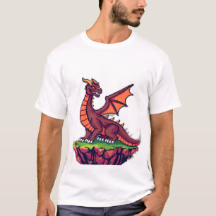 Pixel Art Vintag Dragon T-Shirt