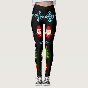 Pixel Art Weihnachten 2 Leggings