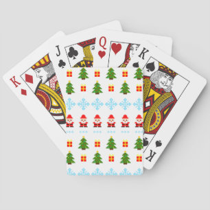 Pixel Art Weihnachten Spielkarten